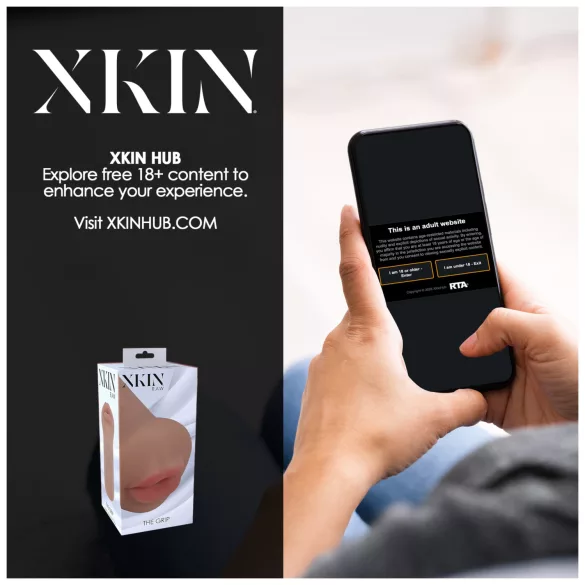 XKIN - masturbador de boca artificial - P (natural escuro)