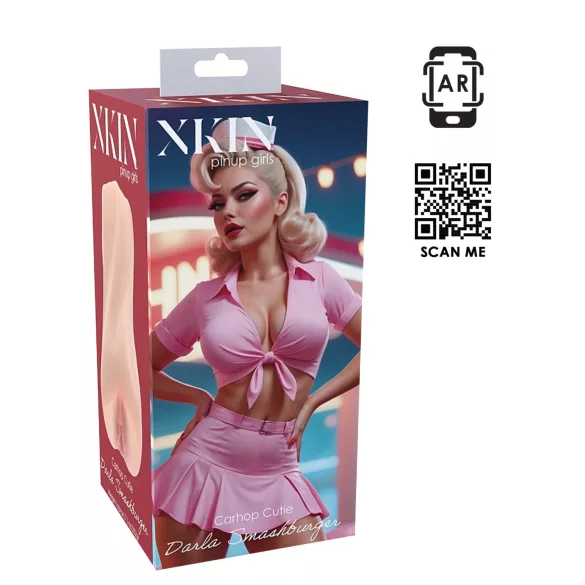 XKIN Cutie Darla - vagina artificial realista masturbador (cor natural)