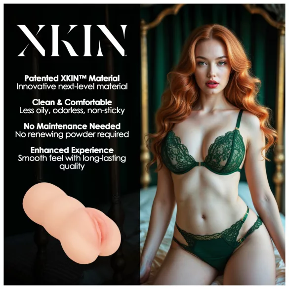 XKIN Temtress Nicolette - masturbador vagina realista (cor de pele)