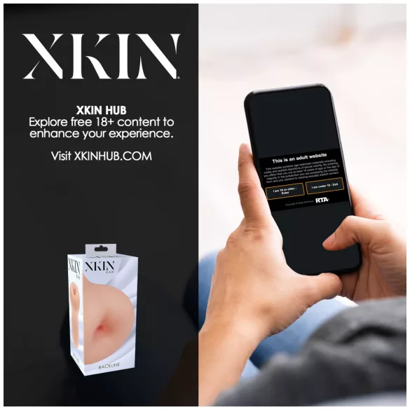 XKIN - masturbador de nádegas realistas - M (cor natural)