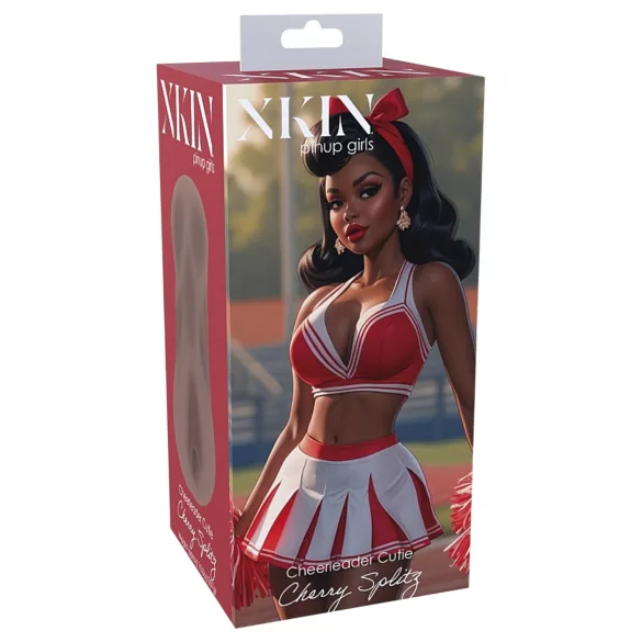 XKIN Cheerleader Cherry - vagina artificial realista masturbador (pele escura natural)