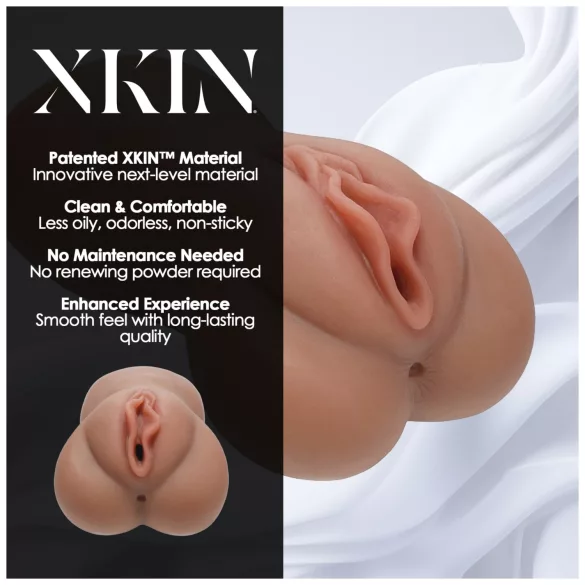 XKIN - vagina artificial realista - tamanho L (pele morena natural)