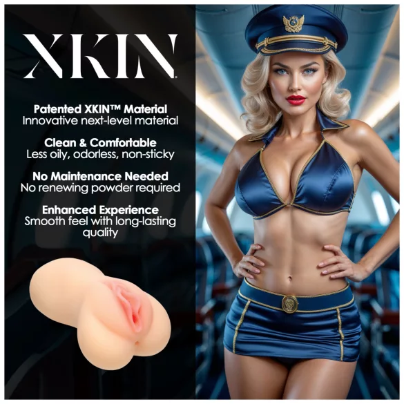 XKIN Lexi Cockpit - masturbador vagina artificial realista (cor natural)