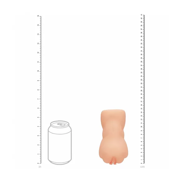 XKIN Sweet Delilah - masturbador vagina realista (cor natural)