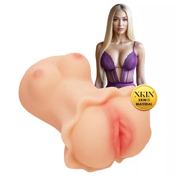 XKIN Enchantment Elise - masturbador vaginal realista (cor natural)