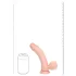 RealRock - vibrador realista de dupla densidade (cor de pele) - 18 cm