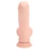 RealRock - vibrador realista de dupla densidade (cor de pele) - 18 cm