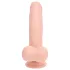 RealRock - vibrador realista de dupla densidade (cor de pele) - 18 cm