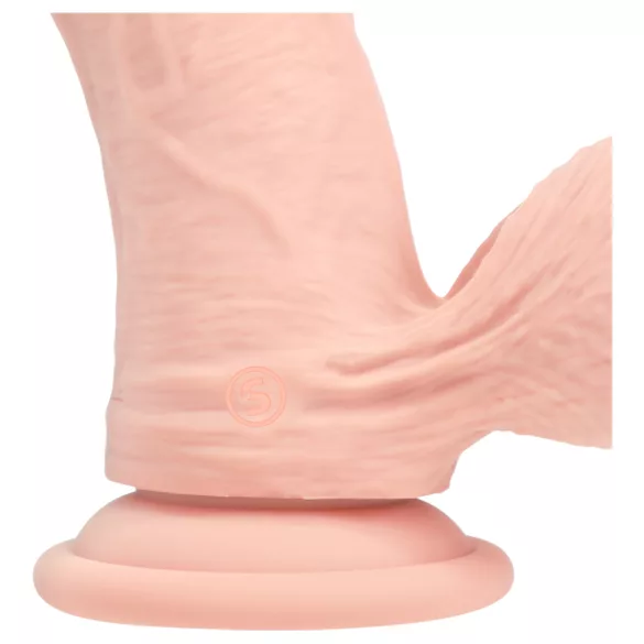 RealRock - vibrador realista de dupla densidade (cor de pele) - 18 cm