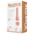 RealRock - vibrador com ventosa e movimento de pressão - pele - 20,5cm