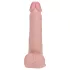 RealRock - vibrador com ventosa e movimento de pressão - pele - 20,5cm