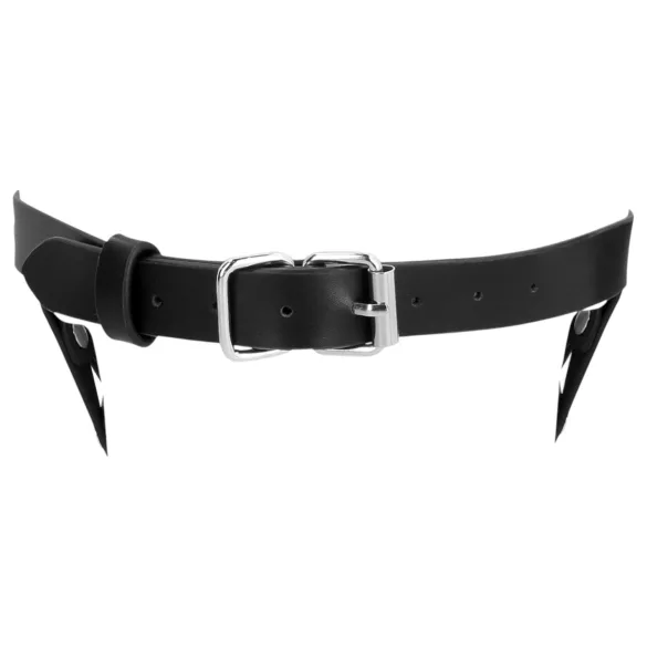 Ouch! - máscara de couro sintético com grade - preto