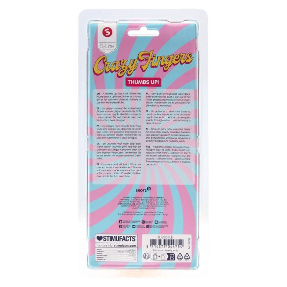 S-Line - dildo realístico - formato polegar - cor natural