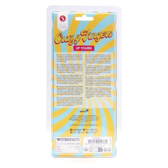 S-Line - dildo de dedo médio - cor natural