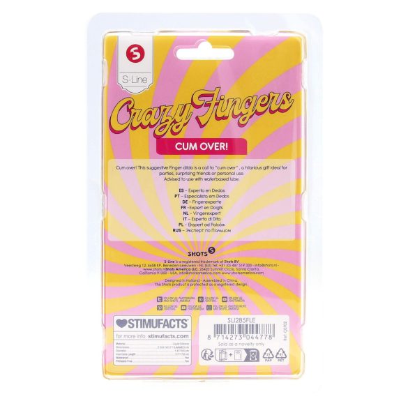 S-Line - dildo duplo dedo - silicone cor natural