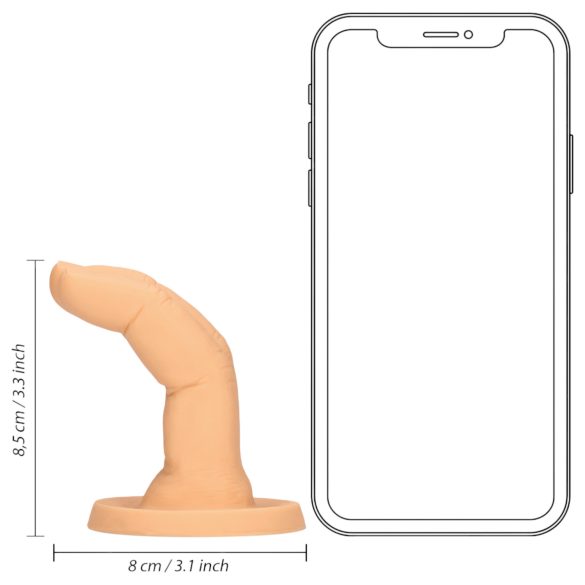 S-Line - dildo duplo dedo - silicone cor natural