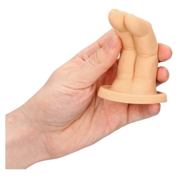 S-Line - dildo duplo dedo - silicone cor natural