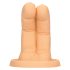 S-Line - dildo duplo dedo - silicone cor natural
