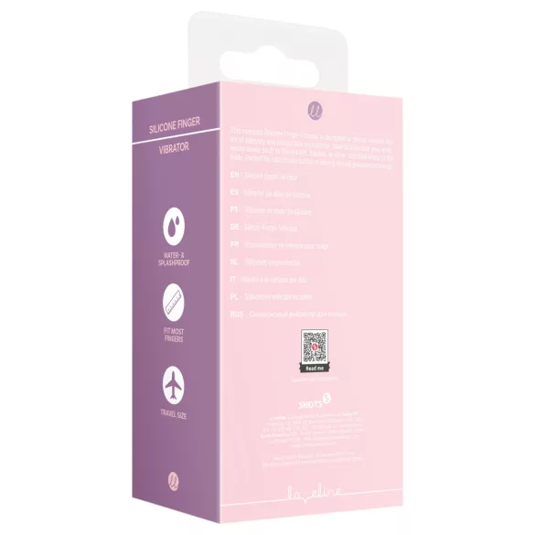 Loveline - vibrador de dedo com textura - silicone rosa