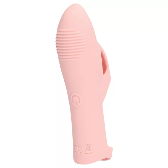 Loveline - vibrador de dedo com textura - silicone rosa