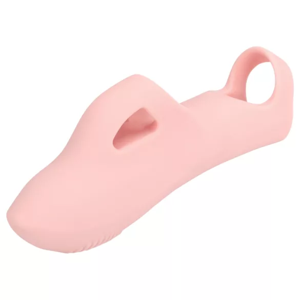 Loveline - vibrador de dedo com textura - silicone rosa