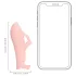 Loveline - vibrador de dedo com textura - silicone rosa