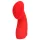 Loveline - vibrador de dedo estimulador - silicone vermelho