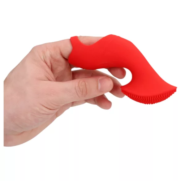 Loveline - vibrador de dedo estimulador - silicone vermelho