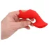 Loveline - vibrador de dedo estimulador - silicone vermelho