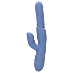   Loveline - vibrador com aquecimento e impulso - silicone azul