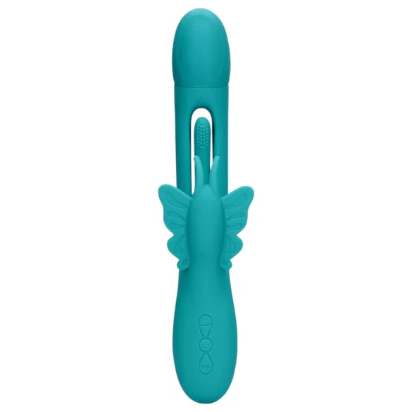 Loveline - vibrador borboleta com língua - silicone turquesa