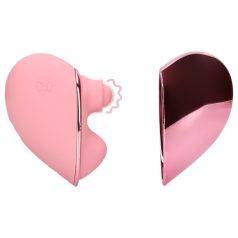  Loveline Tapping Heart - vibrador estimulador de clitóris recarregável - rosa