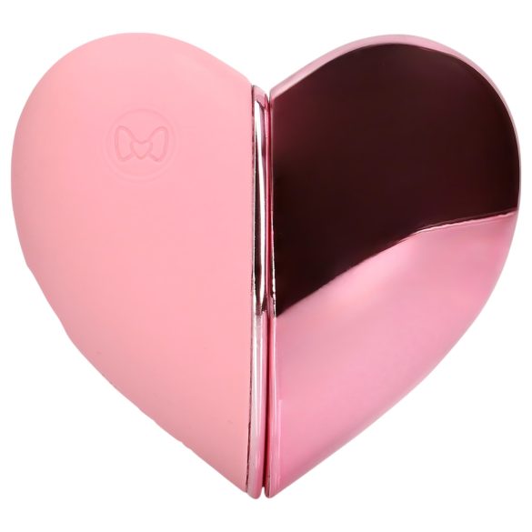 Loveline Tapping Heart - vibrador estimulador de clitóris recarregável - rosa