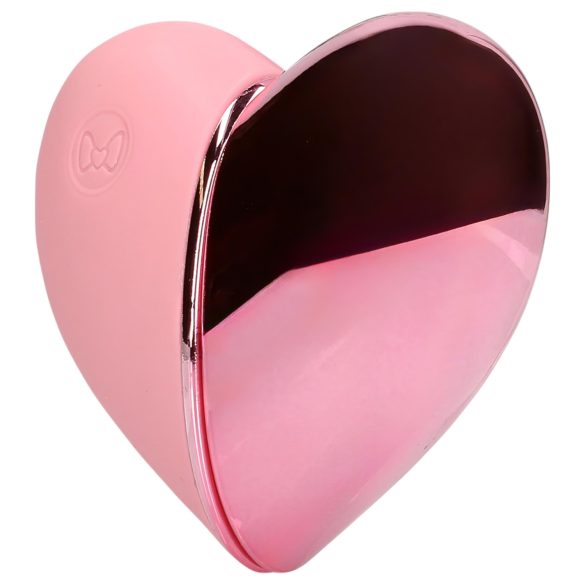 Loveline Tapping Heart - vibrador estimulador de clitóris recarregável - rosa