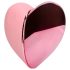 Loveline Tapping Heart - vibrador estimulador de clitóris recarregável - rosa