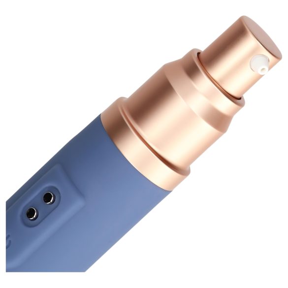 Loveline Travel - vibrador recarregável com reservatório de lubrificante - azul