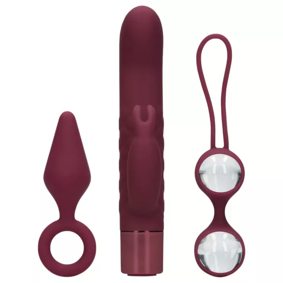 Loveline (S)explore - kit de brinquedos eróticos feminino - vermelho