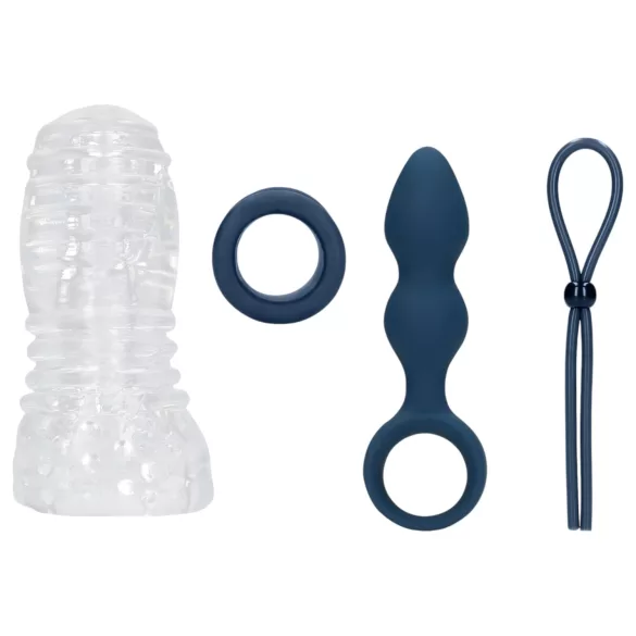 Loveline (S)explore - kit sexo masculino - conjunto brinquedos azuis