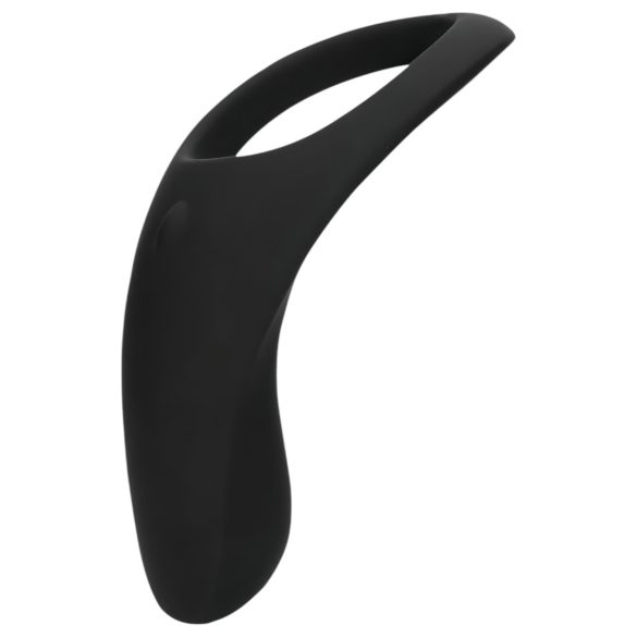 Loveline - anel peniano e escrotal vibratório recarregável - silicone preto