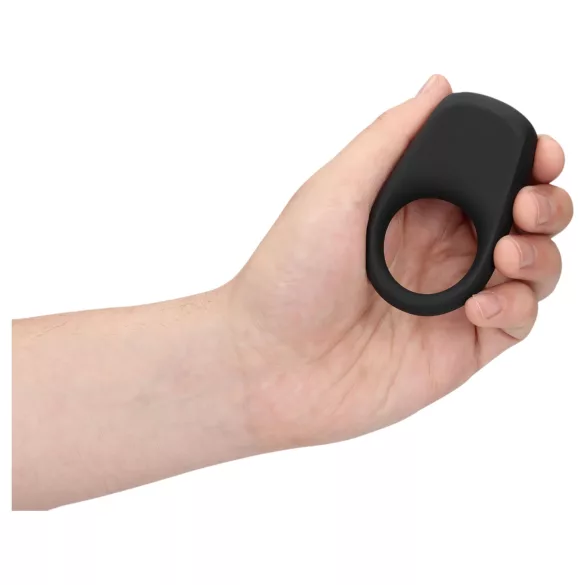 Loveline - anel peniano vibratório recarregável - silicone preto