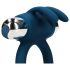 Loveline - anel peniano vibratório coelho - silicone azul