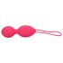 Loveline - bola vaginal vibratória texturizada - silicone rosa