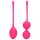 Loveline - bolas kegel com peso - kit 2 peças - rosa
