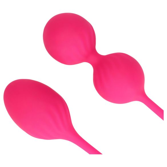 Loveline - bolas kegel com peso - kit 2 peças - rosa