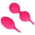 Loveline - bolas kegel com peso - kit 2 peças - rosa