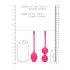 Loveline - bolas kegel com peso - kit 2 peças - rosa