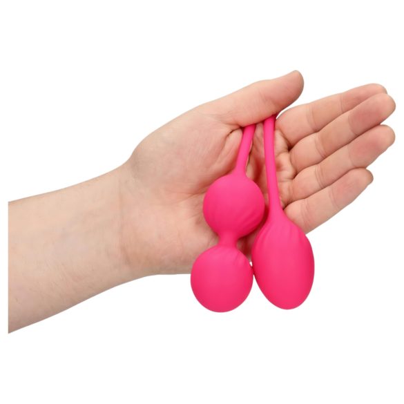 Loveline - bolas kegel com peso - kit 2 peças - rosa