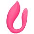 Loveline - vibrador casal recarregável com controle sem fio - silicone rosa