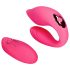 Loveline - vibrador casal recarregável com controle sem fio - silicone rosa