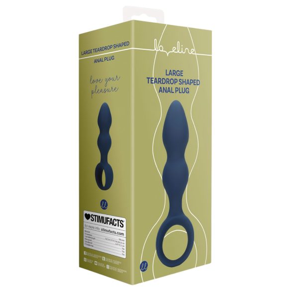 Loveline - plug anal com anel - grande - azul